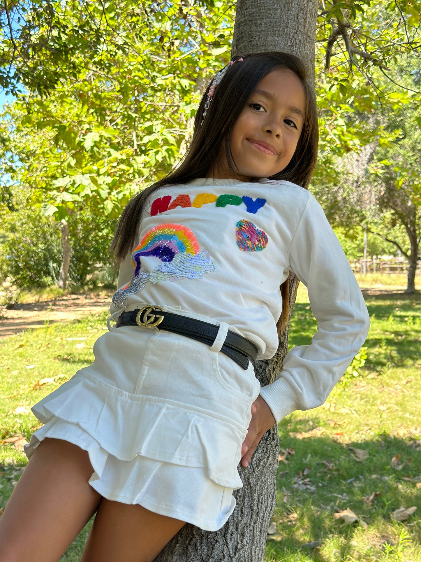 Joyful Rainbow Bliss sweatshirt