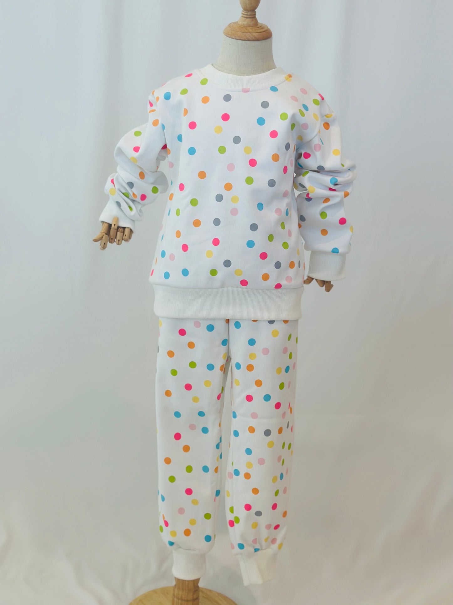 Polkadots Cozy Chic Sweat suit set