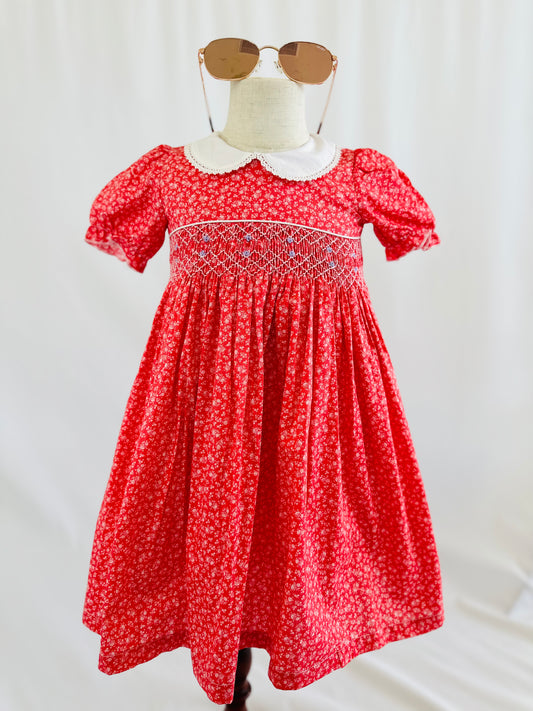 Cutest hand smocked floral dress