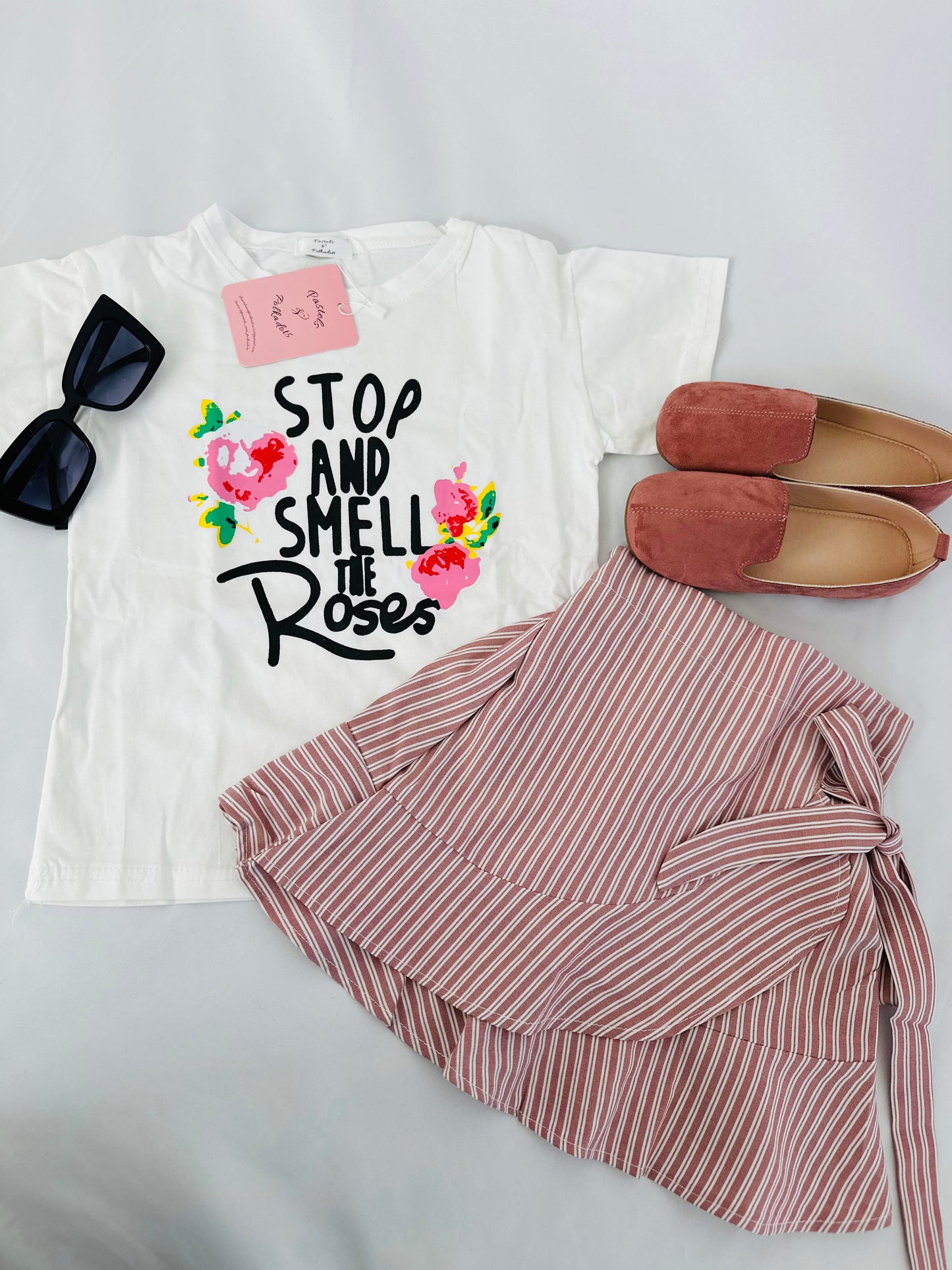 Summer T-shirt Pastels and Polkadots