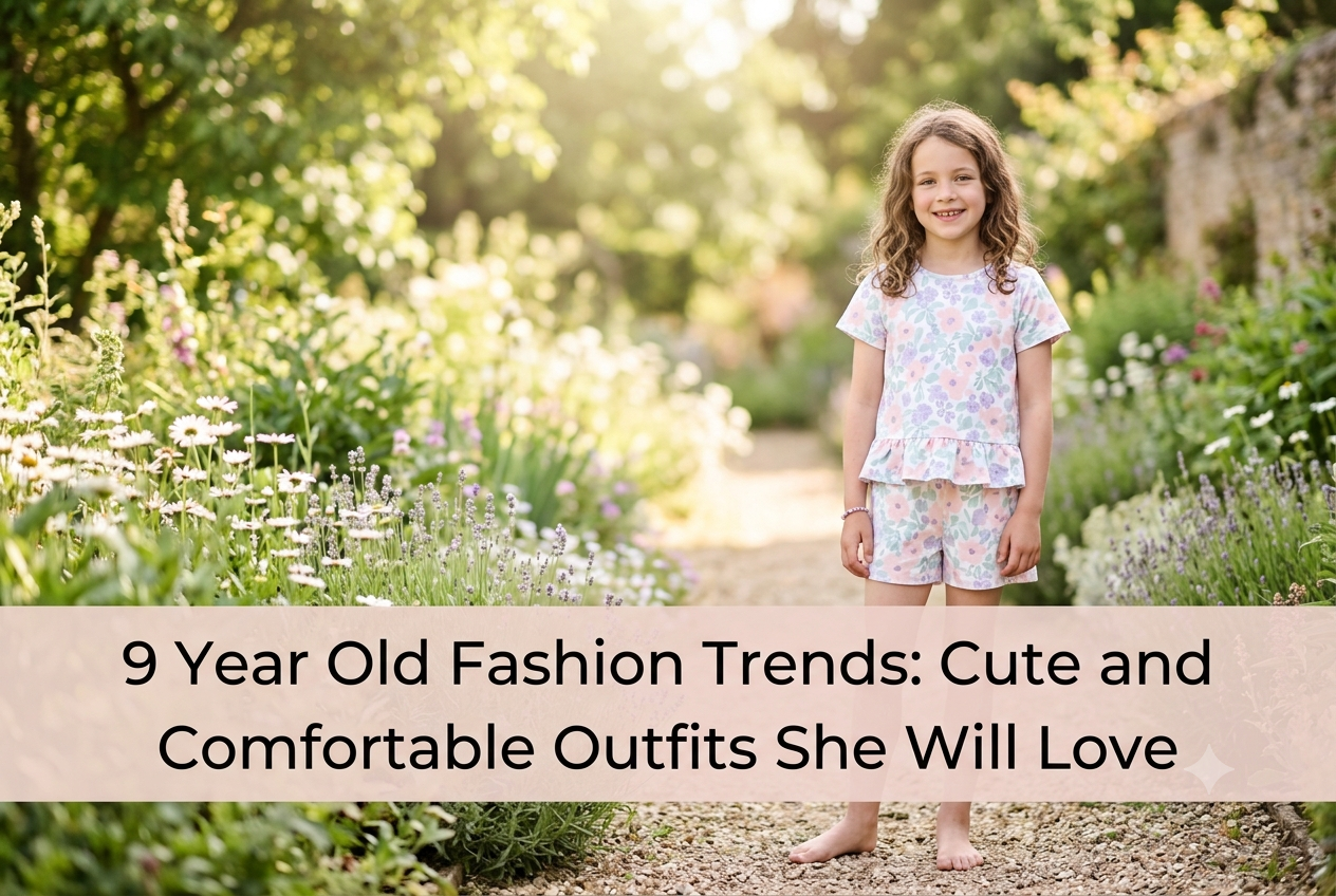 9 Year Old Fashion Trends: Cute and Comfortable Outfits She Will Love