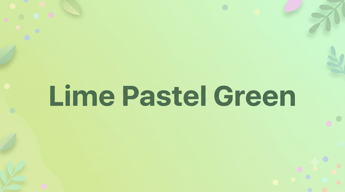 Lime Pastel Green