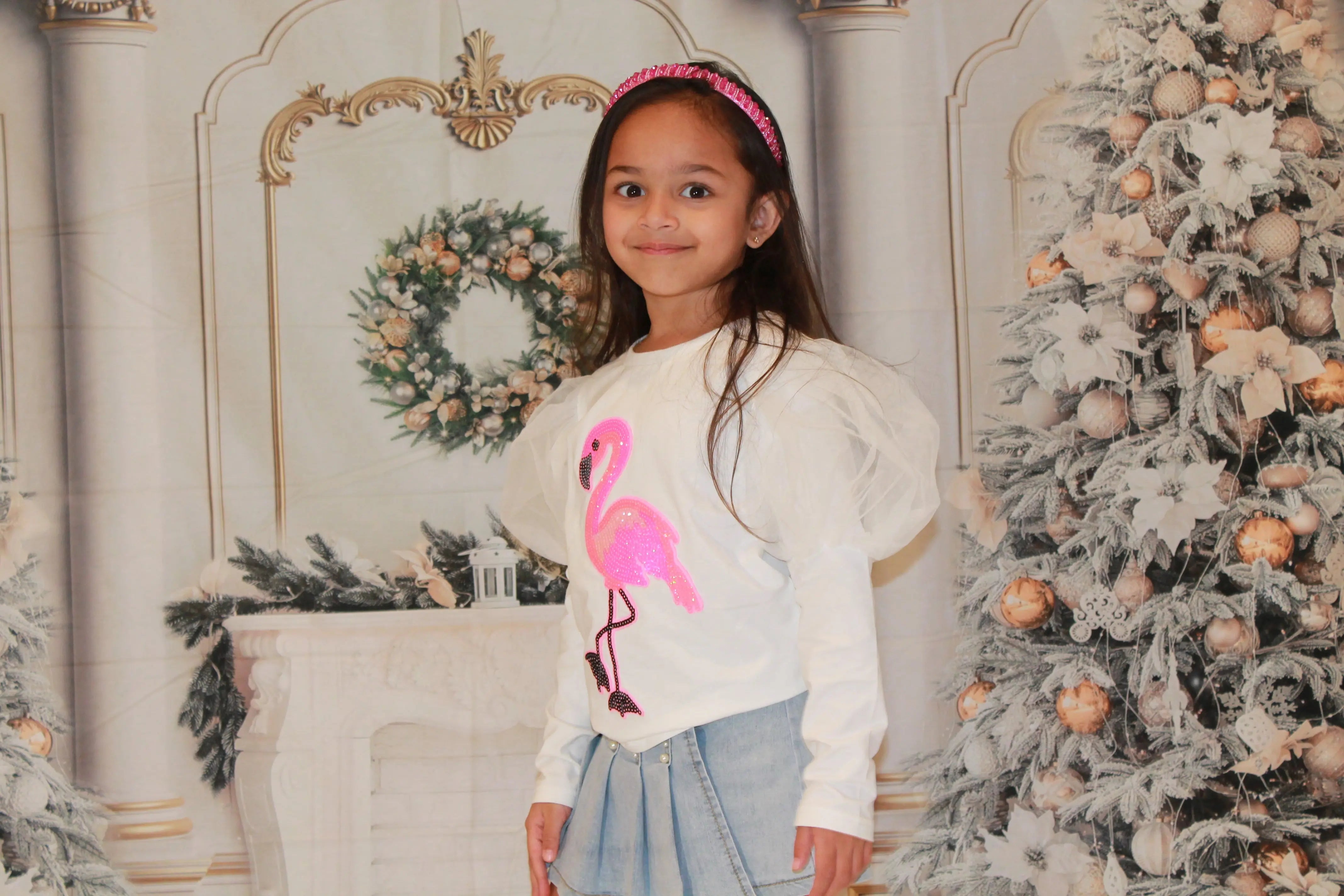 Flamingo Tee Pastels and Polkadots