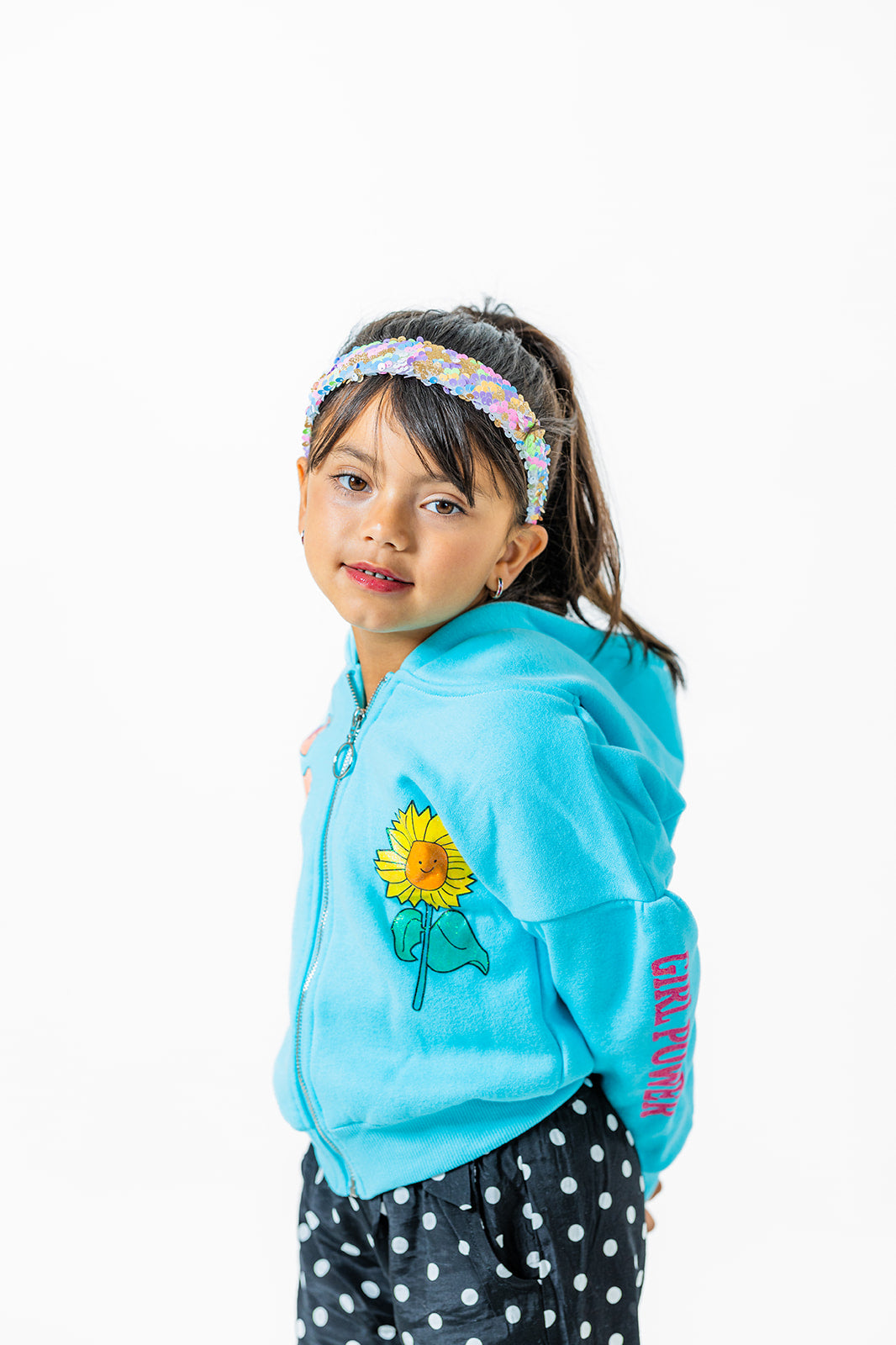 Unicorn Blue Hoodie for Girls – Super Soft and Cute Hoodie, Sizes 2-12