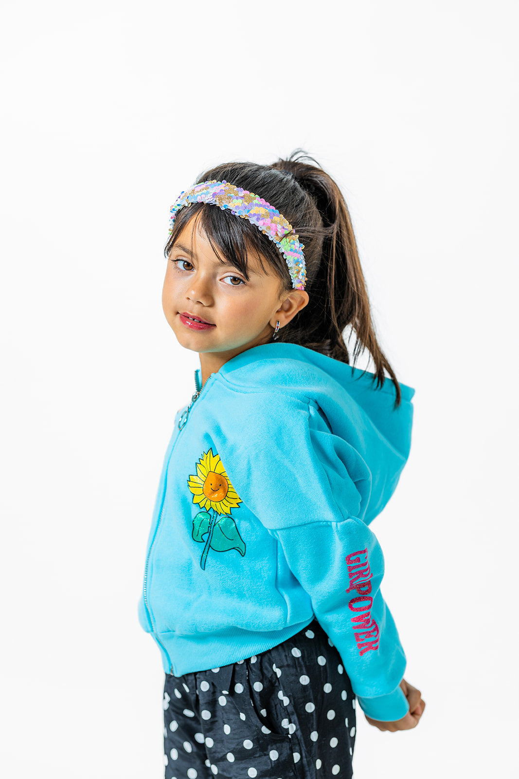 Unicorn Blue Hoodie for Girls – Super Soft and Cute Hoodie, Sizes 2-12