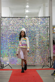 Fantasy sweater Pastels and Polkadots