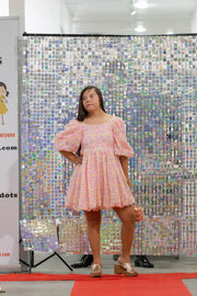 Luminous Twilight sequin Elegance Pastels and Polkadots