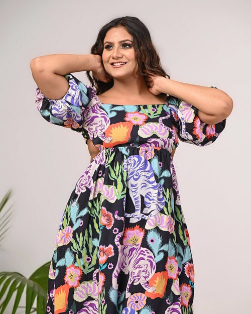 Safari Dress Pastels and Polkadots