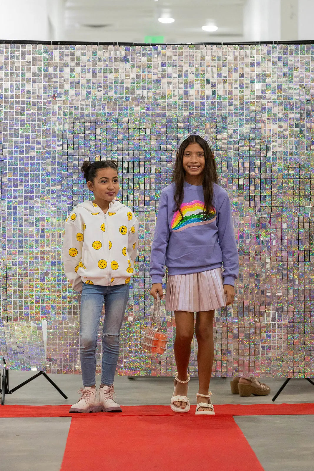 Glamkiss Sparkle Sweatshirt Pastels and Polkadots