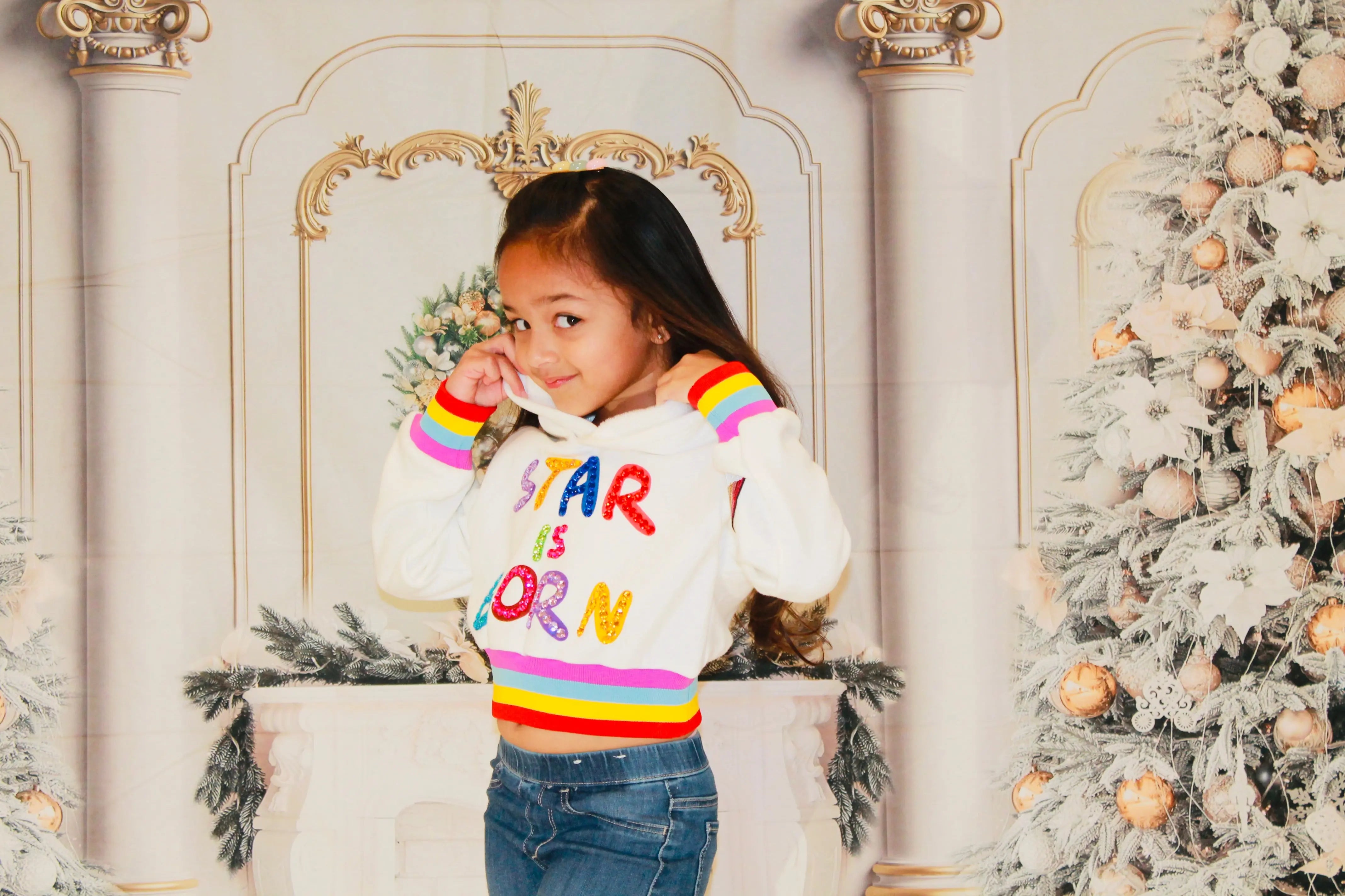 Star is born hoodie crop top Pastels and Polkadots