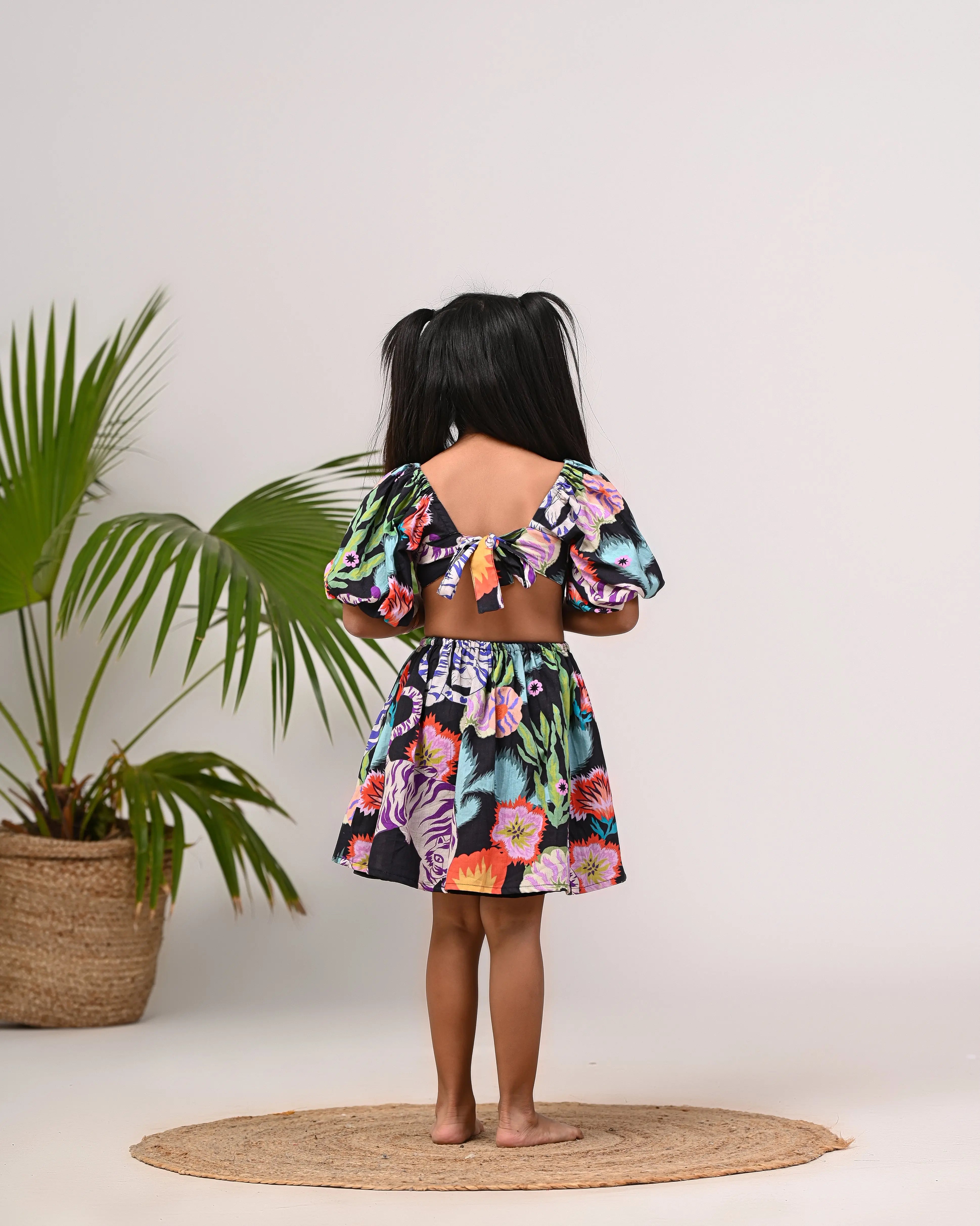 Safari Mini Dress Pastels and Polkadots