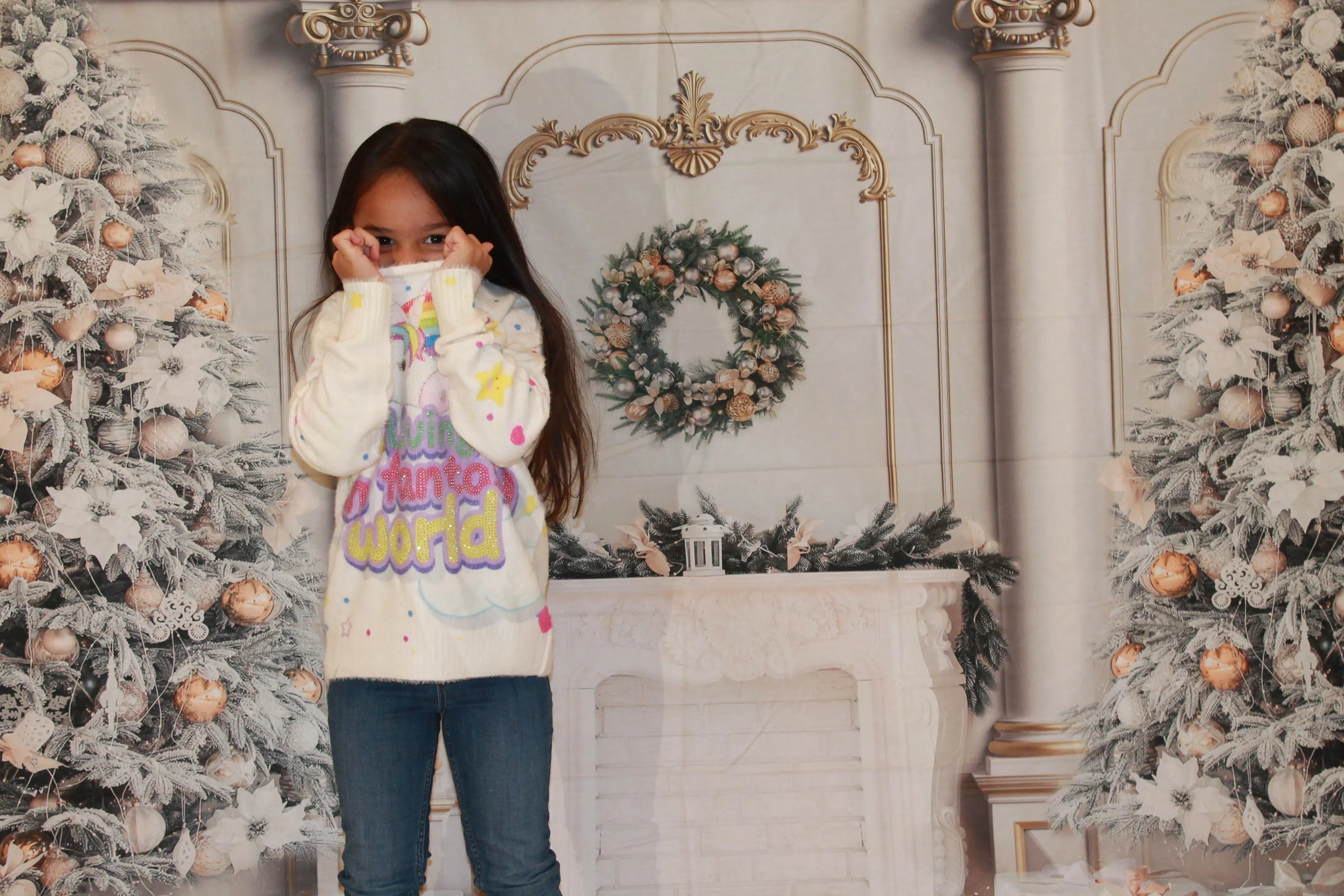 Fantasy sweater Pastels and Polkadots