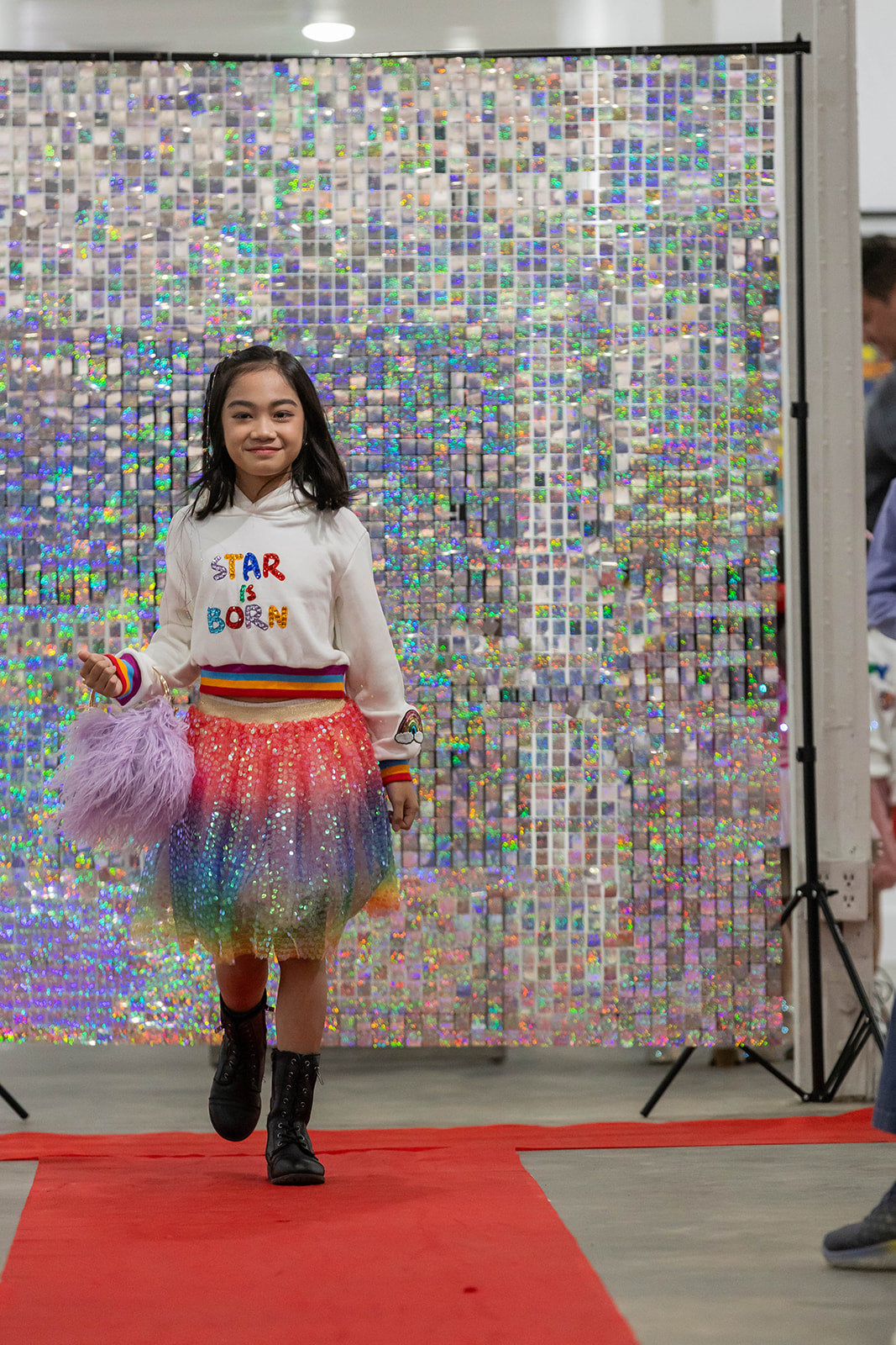 Dreamy Sequin Rainbow Tulle  Skirt