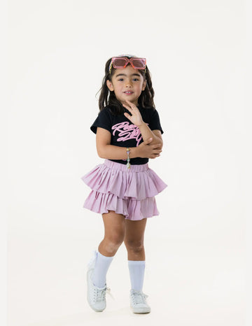 Black and Pink Outfit Pastels and Polkadots