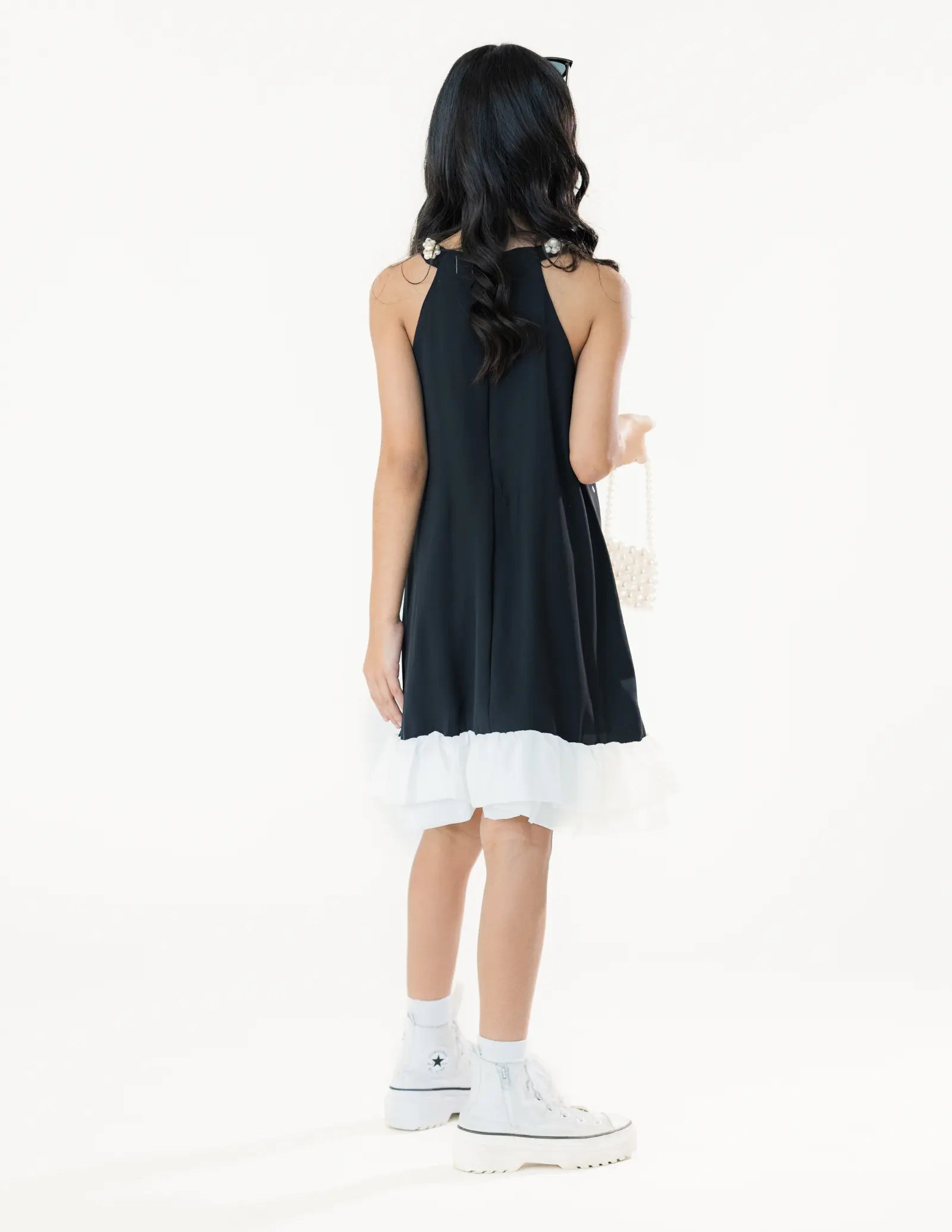 Black Polka Dot Dress Pastels and Polkadots