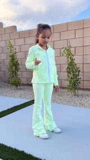 Girls Active Tracksuit Set – Mint Green