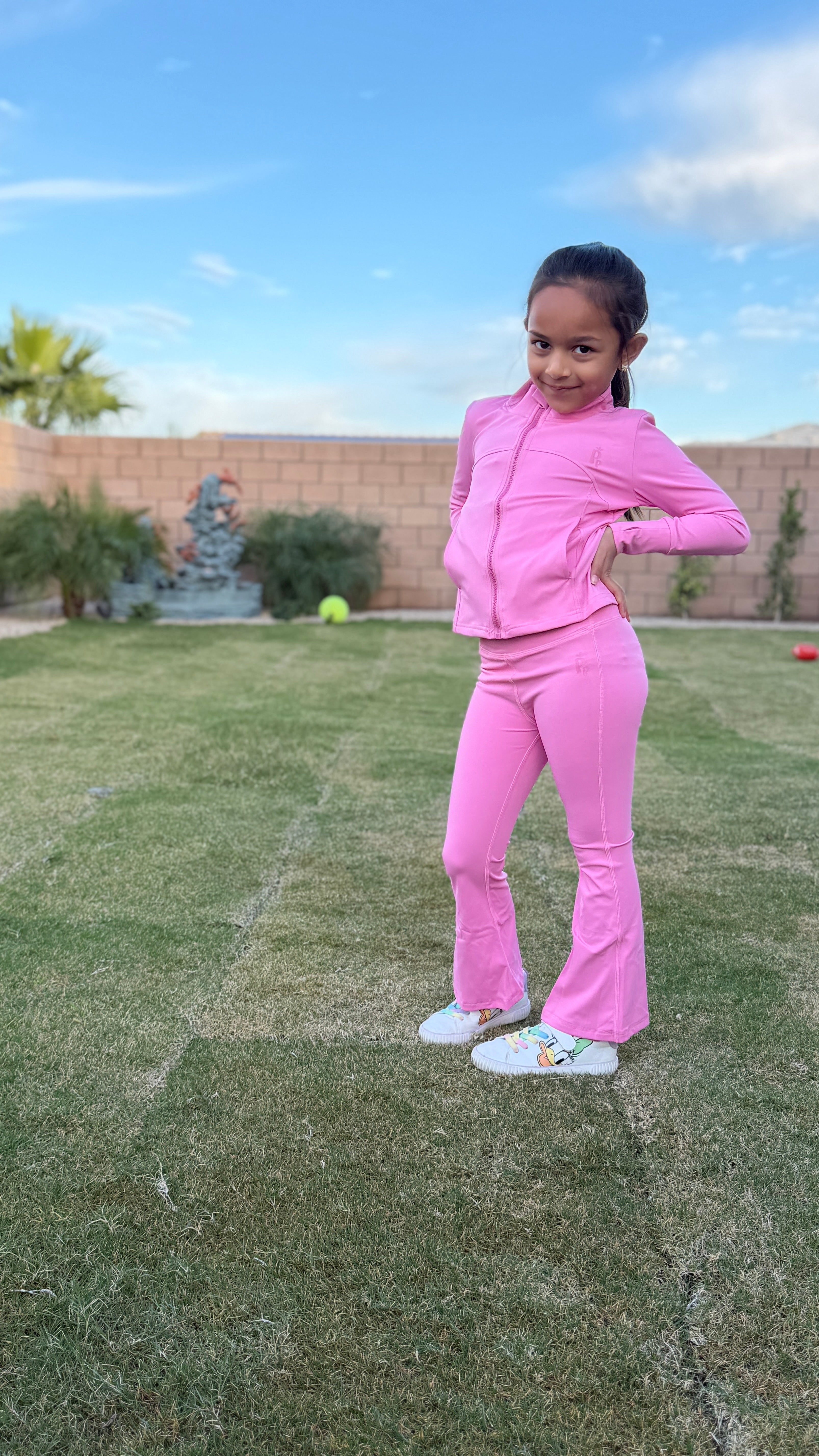 Girls Active Tracksuit Set – Bubblegum Pink
