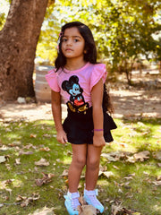 Mickey Magic Flutter Tee Pastels and Polkadots