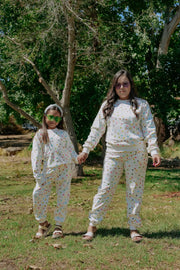 Polkadots Cozy Chic Sweat suit   adults set Pastels and Polkadots