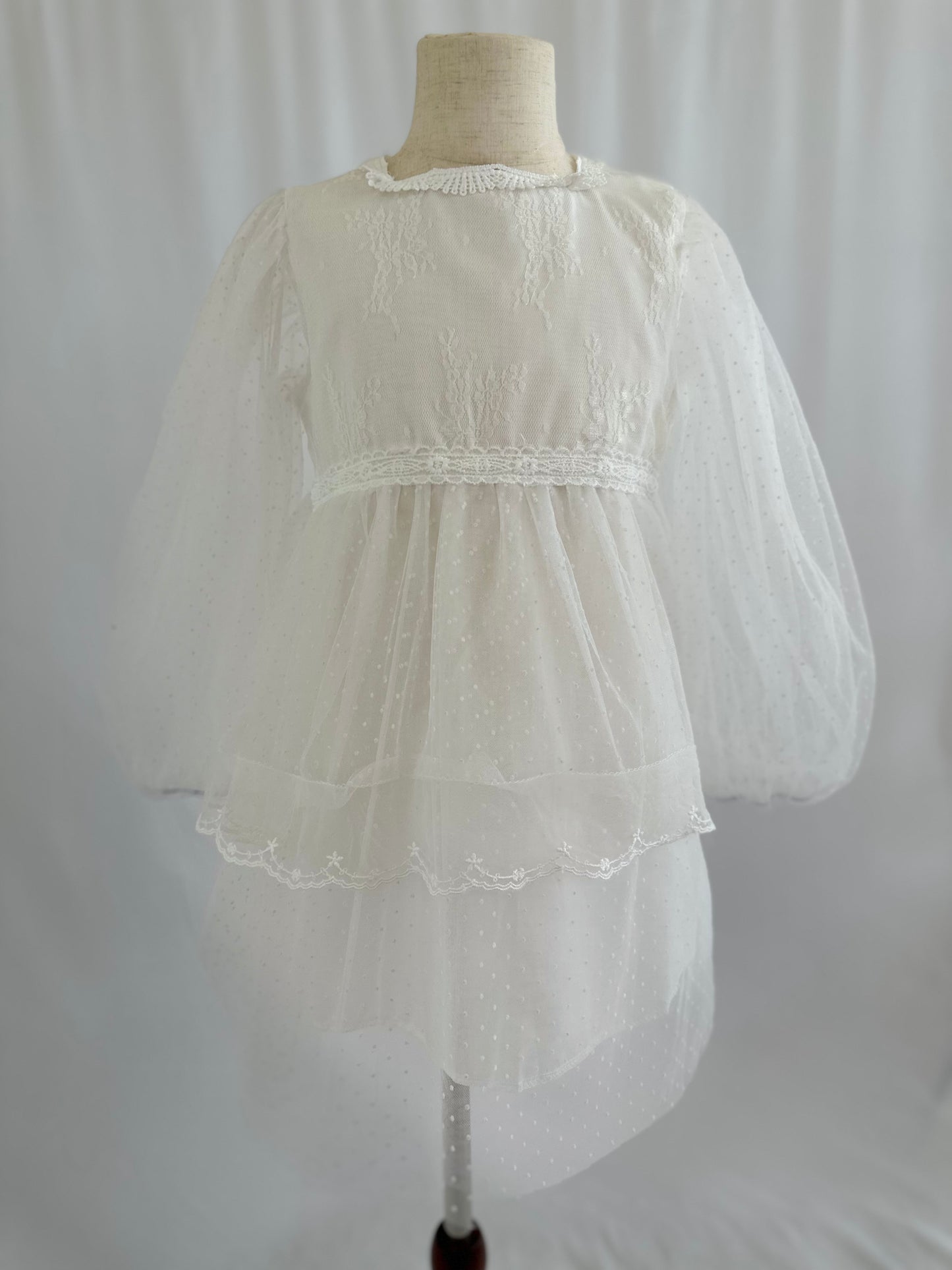 Adorable soft net white dress