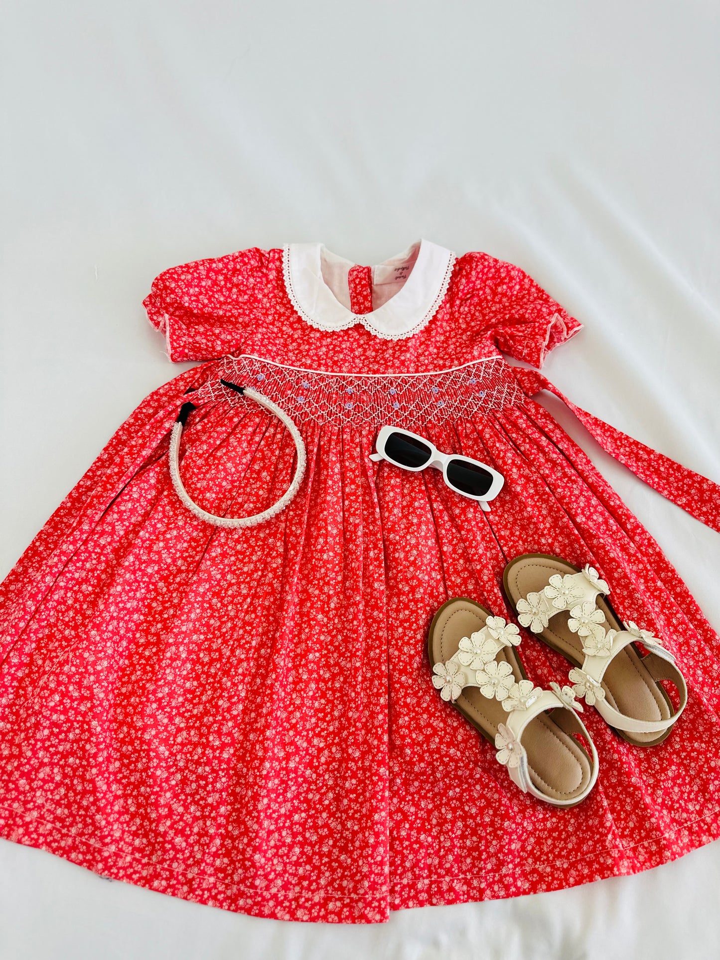 Cutest hand smocked floral dress