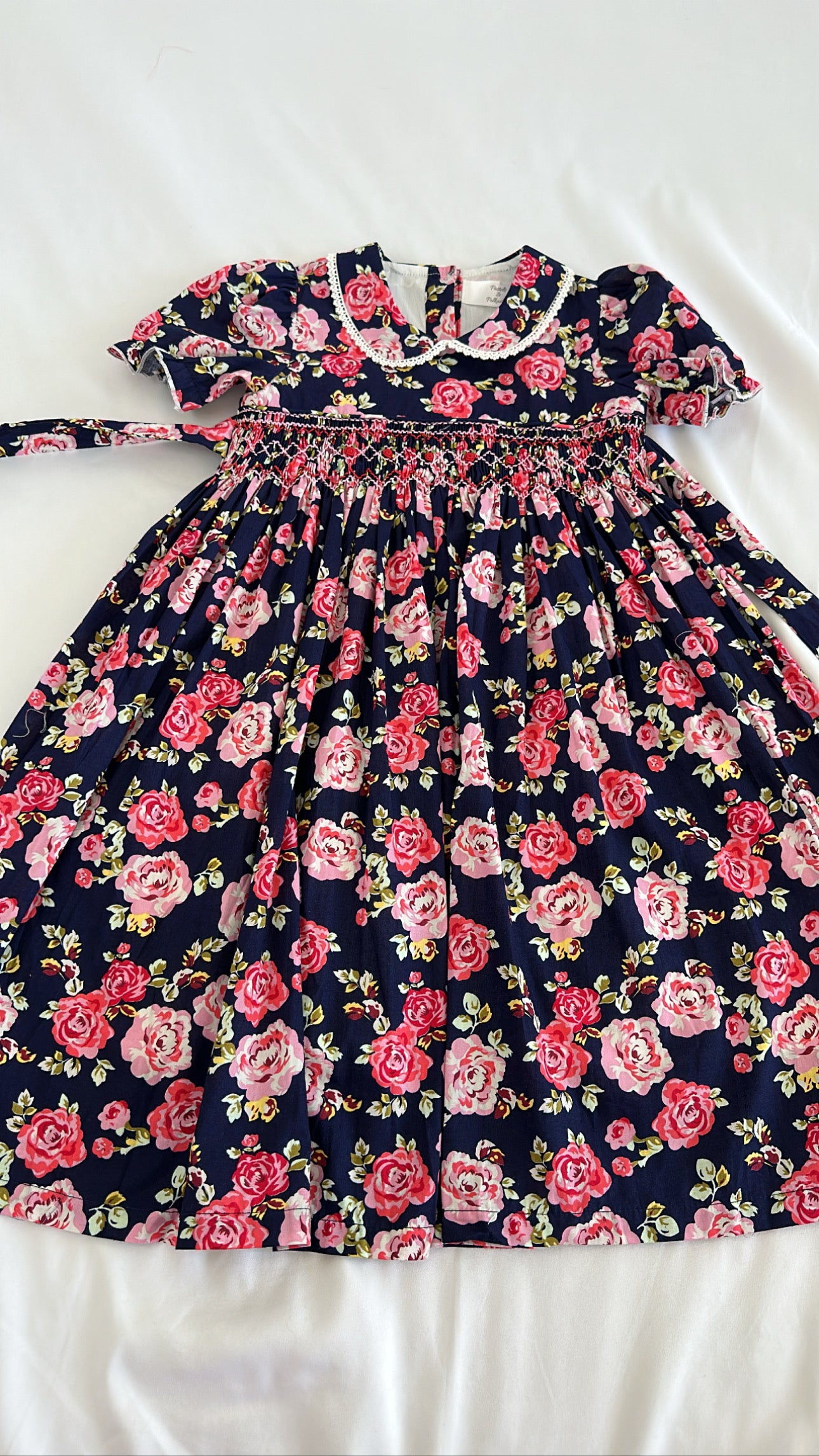 Cute hand smocked floral dress
